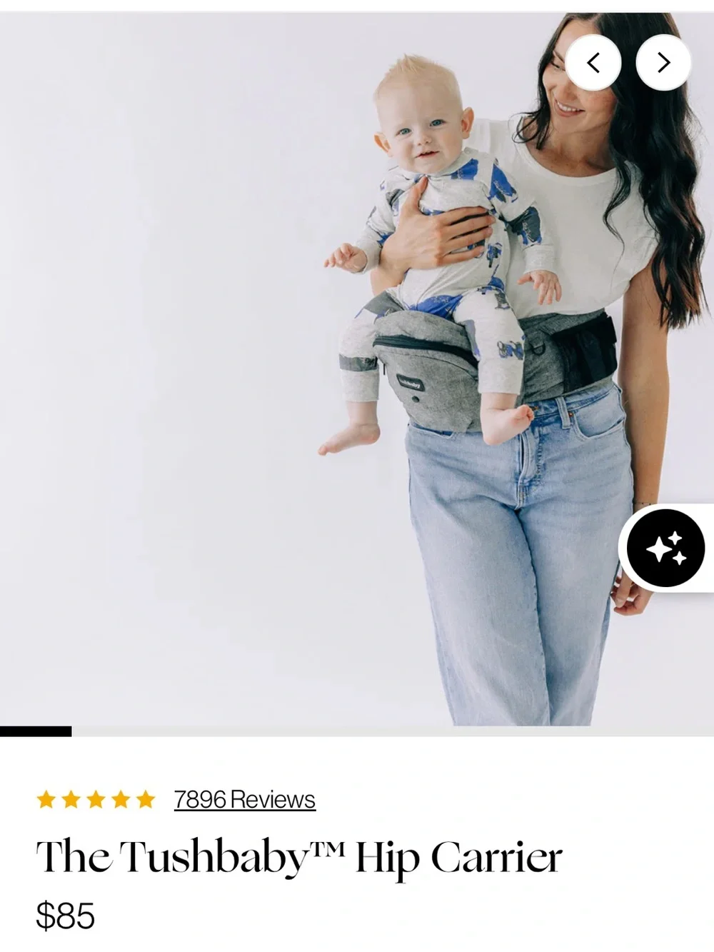 Tushbaby fits newborns